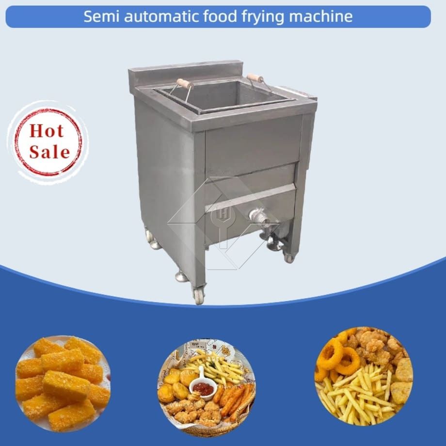 专业批量式零食油炸机手动炸薯条油炸机高品质