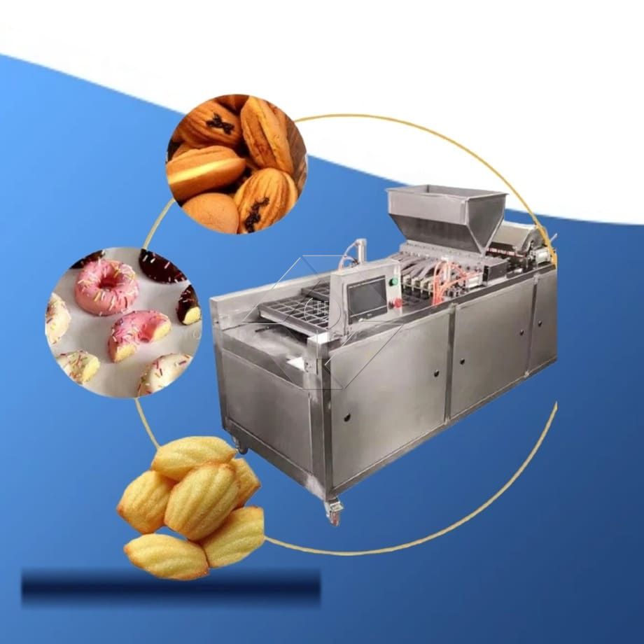 高效烘焙用自动蛋糕油喷涂成型机