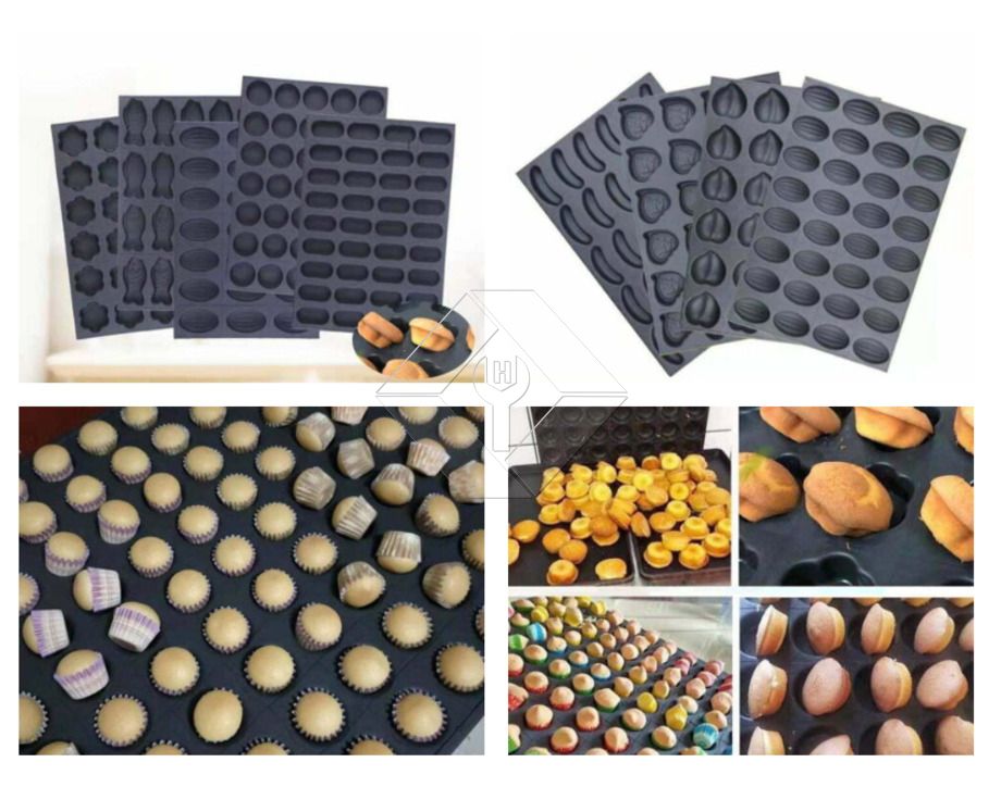 高效烘焙用自动蛋糕油喷涂成型机